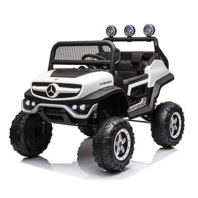 Megastar Ride On 12 V Licensed Mercedes Benz Juniors Unimog 2 Seater Electric Car - White (UAE Delivery Only) Megastar Ride On 12 V Licensed Mercedes Benz Juniors Unimog 2 Seater Electric Car - White (UAE Delivery Only)