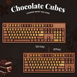 AJAZZ AK533 USB Wired Mechanical Keyboard Mechanical 104 pcs Keys miniinthebox