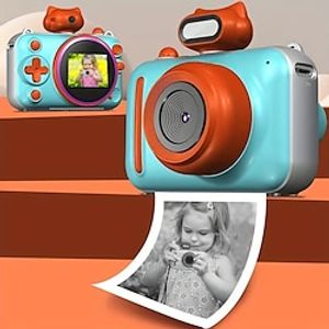 Photo Video HD 2.0-inch Screen Outdoor Games Colorful Cartoon Children's Digital Printing Camera To Take Pictures And Print Black And White Photos Lightinthebox