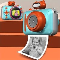 Photo Video HD 2.0-inch Screen Outdoor Games Colorful Cartoon Children's Digital Printing Camera To Take Pictures And Print Black And White Photos Lightinthebox - thumbnail