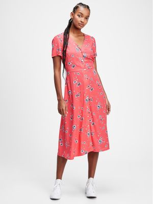 Button-Front Midi Dress Button-Front Midi Dress