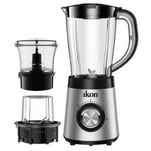 Ikon Stainless Steel Body with Satinless Blade Blender IK-B9703 500W, Silver