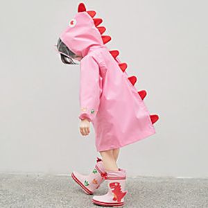 Cartoon Dinosaur Children Raincoat Girls Kindergarten Students Kids Waterproof Raincoat miniinthebox