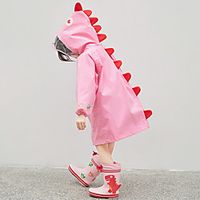 Cartoon Dinosaur Children Raincoat Girls Kindergarten Students Kids Waterproof Raincoat miniinthebox - thumbnail