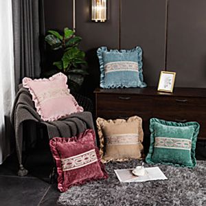 1 Pc Solid Colored Cushion Cover 45x45cm Linen for Sofa Bedroom miniinthebox