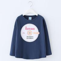 Girls Navy Blue Tees - thumbnail