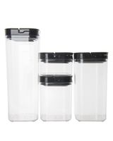 Little Storage Black Flip Canister Value Pack 4 Pieces - thumbnail