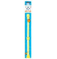 Dogness Nylon Cat Collar - Light Yellow With Floral Design