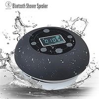 Bluetooth Shower Speakers Portable Waterproof Outdoor Wireless Speaker with LCD Display, FM Radio, Micro SD Slot, Microphone for Bathroom, Pool, Car, Beach, Kitchen Lightinthebox - thumbnail