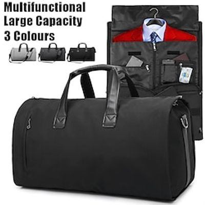 Men's Suit Storage Travel Bag Handbag Crossbody Bag Shoulder Bag Gym Bag Duffle Bag Oxford Cloth Outdoor Daily Holiday Zipper Large Capacity Waterproof Foldable Solid Color Black Light Grey Dark Grey miniinthebox Men's Suit Storage Travel Bag Handbag Crossbody Bag Shoulder Bag Gym Bag Duffle Bag Oxford Cloth Outdoor Daily Holiday Zipper Large Capacity Waterproof Foldable Solid Color Black Light Grey Dark Grey miniinthebox