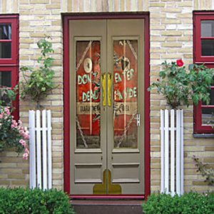 Halloween 2pcs Self-adhesive Halloween Holiday Element Door Stickers Living Room Diy Decoration Home Waterproof Wall Stickers 77x200cm miniinthebox