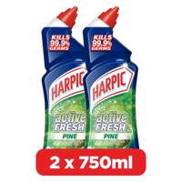 Harpic Active Fresh Pine 2 x 750 ml