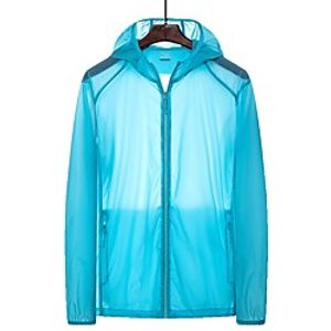 Women's Men's UPF 50 Clothing UV Sun Protection Lightweight Jacket Zip Up Hoodie Jacket Windbreaker Cooling Sun Shirt with Pockets Quick Dry Packable Coat Top Hiking Fishing Outdoor Performance Lightinthebox