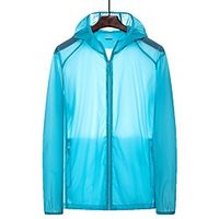 Women's Men's UPF 50 Clothing UV Sun Protection Lightweight Jacket Zip Up Hoodie Jacket Windbreaker Cooling Sun Shirt with Pockets Quick Dry Packable Coat Top Hiking Fishing Outdoor Performance Lightinthebox - thumbnail