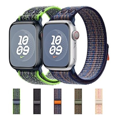 Sport Band Compatible with Apple Watch band 38mm 40mm 41mm 42mm 44mm 45mm 49mm Braided Adjustable Nylon Strap Replacement Wristband for iwatch Series Ultra 8 7 SE 6 5 4 3 2 1 Lightinthebox