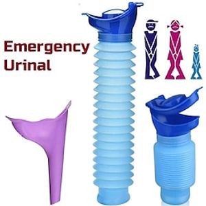 2pcsset Shrinkable Urinals Male Female Portable Mobile Toilet Potty Pee Urine Bottle Reusable Emergency Urinal for TravelCampingTraffic Jam and Queuing Lightinthebox
