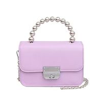 Women's Top Handle Bag PU Leather Solid Color Daily Going out White Black Purple Pink Lightinthebox - thumbnail