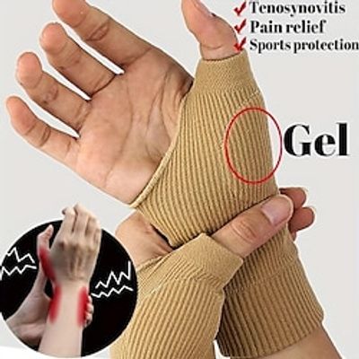 Gel Silicone Wrist Support Brace, 1 Pair Gel Silicone Wrist Support Brace Relief Compression Glove Thumb Hand Wrist Support Lightinthebox