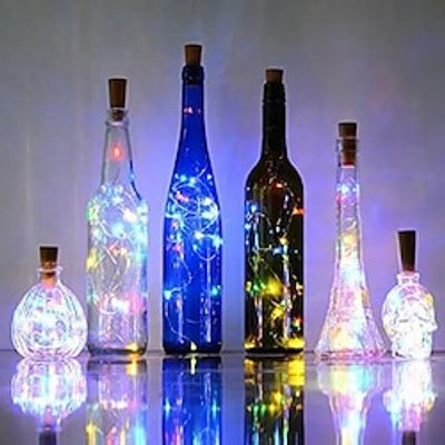 Wine Bottle Lights With Cork Battery Operated Fairy String Lights1Mini Copper Wire Bottle Lights For DIY Party Decor ChristmasHalloweenWedding Lightinthebox