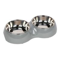 Pawsitiv Classic Dinner Set Bowls Small - Grey