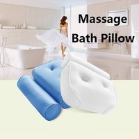 Luxurious Waterproof Non Slip Massage Bath Pillow Sponge