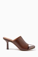 Jumel 80 T-bar Mules in Leather Jumel 80 T-bar Mules in Leather