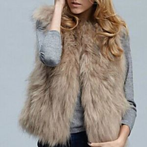 Women's Vest Daily Winter Regular Coat V Neck Regular Fit Streetwear Jacket Sleeveless Solid Colored Stylish Camel White / Plus Size miniinthebox