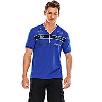 Men's T-shirt Graphic Letter Print Tops V Neck White Black Blue Lightinthebox - thumbnail