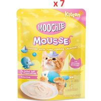Moochie Kitten Tuna With Topping Calamari 70G Pouch (Pack Of 7)
