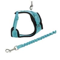 Trixie Y-Harness Mesh With Elastic Leash For Cats - Green 39-60Cm