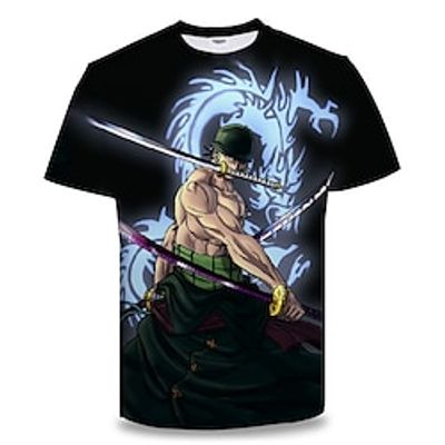 One Piece Cosplay T-shirt Cartoon Manga Print Graphic T-shirt For Men's Women's Unisex Adults' 3D Print 100% Polyester Party Festival miniinthebox