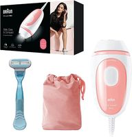 Braun Silk-Expert Mini PL1014 IPL With 2 Extras Venus Smooth Razor And Travel Pouch White And Pink