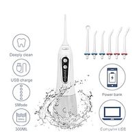 Portable Oral Irrigation With 300ml Water Tank Electric Dental Irrigator Jet Powerful Water Flosser 8 Modes Rechargeable Lightinthebox - thumbnail