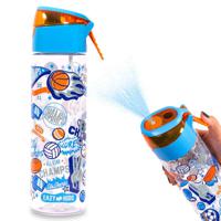 Eazy Kids Tritan Water Bottle With Spray Soccer - Blue 750ml