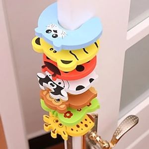 2PCS Baby Safety Door Stopper Doorknob Wall Furniture Protection Card Care Child Noise Prevention Anti-Pinch Finger Protector miniinthebox