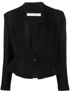 IRO crochet fitted peplum jacket - Black