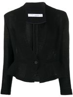 IRO crochet fitted peplum jacket - Black - thumbnail