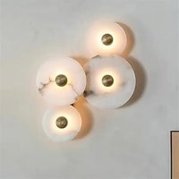 LED Wall Sconce Lamp Marble 15/20/25/30/35cm Circle Design Minimalist Wall Mount Light Lighting Fixture Indoor Lights for Living Room Bedroom 110-240V miniinthebox - thumbnail