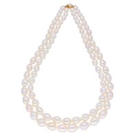 Sri Jagdamba Pearls 2 String Classinc Pearl Set - JPAPR-19-228