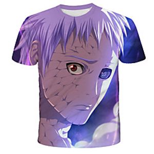 Inspired by Naruto Akatsuki Anime Cartoon Polyester  Cotton Blend 3D 3D Harajuku Graphic T-shirt For Women's  Men's Lightinthebox