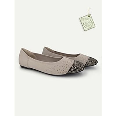 Women's Flats Plus Size Flyknit Shoes Outdoor Work Daily Rhinestone Flat Heel Round Toe Classic Casual Comfort Walking Tissage Volant Loafer Almond Black Lightinthebox