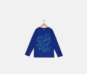 Kids Boys Surf The Streets Long Sleeve T-shirt  Edge Blue
