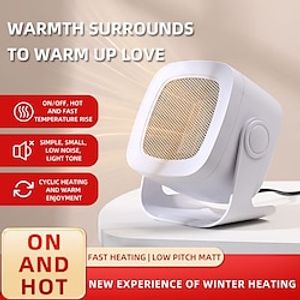 1pc Quiet and Safe Portable Electric Space Heater with Adjustable Thermostat for Office Room and Desk - Perfect for Winter Comfort Lightinthebox