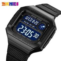 SKMEI Unisex Digital Watch Sports Fashion Casual Wristwatch Luminous Stopwatch Alarm Clock Dual Display Silicone Strap Watch miniinthebox - thumbnail