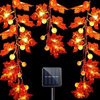 Halloween Lights Outdoor Solar Pumpkin Maple Leaf Fairy String Light 5m 6.5m 7m Waterproof Garden Lights Holiday Party Garden Thanksgiving Day Decoration Lamp miniinthebox Halloween Lights Outdoor Solar Pumpkin Maple Leaf Fairy String Light 5m 6.5m 7m Waterproof Garden Lights Holiday Party Garden Thanksgiving Day Decoration Lamp miniinthebox