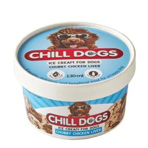 Chill Dogs Chubby Chicken Liver Cup 130Ml Ice Cream For Dogs