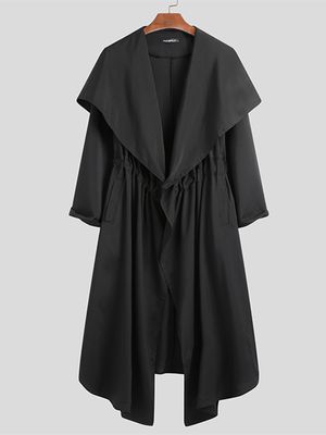 INCERUN Men Fashion Casual Long Waistcoat Loose Cape Coat INCERUN Men Fashion Casual Long Waistcoat Loose Cape Coat
