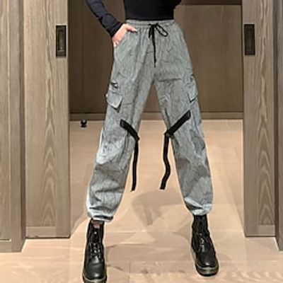 Women's Fashion Jogger Sweatpants Side Pockets Elastic Drawstring Design Print Full Length Pants Casual Weekend Micro-elastic Geometric Pattern Comfort Mid Waist Gray S M L XL XXL Lightinthebox Women's Fashion Jogger Sweatpants Side Pockets Elastic Drawstring Design Print Full Length Pants Casual Weekend Micro-elastic Geometric Pattern Comfort Mid Waist Gray S M L XL XXL Lightinthebox