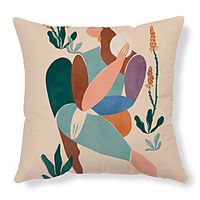 Ins Hand-Pained Pattern Double Side Cushion Cover 1PC Soft Decorative Square  Pillowcase for Sofa bedroom Car Chair Superior Quality Outdoor Cushion for Patio Garden Farmhouse Bench Couch Lightinthebox - thumbnail