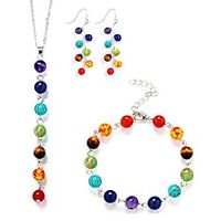 Women's Jewelry Set Beads Stylish Boho Earrings Jewelry Rainbow For Gift Festival 1 set Lightinthebox - thumbnail